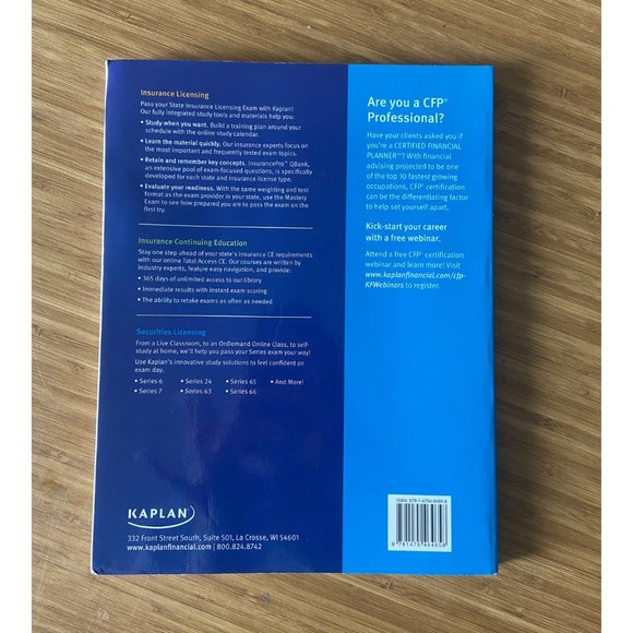 Series 63 Uniform Securities Agent State Law Exam Kaplan 8th Edition - Picture 2 of 2